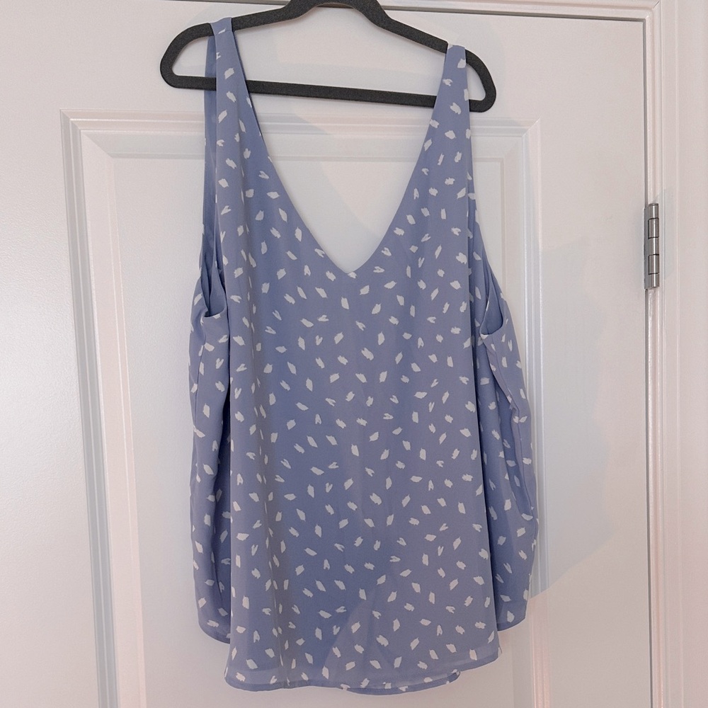 NWT LOFT light blue sleeveless blouse
